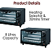 POWERPAC PPT08 TOASTER OVEN 8L 650W